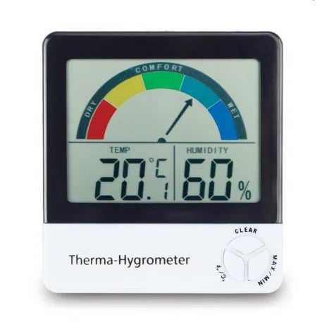 Healthy Living Therma-Hygrometer with Comfort Level Indication