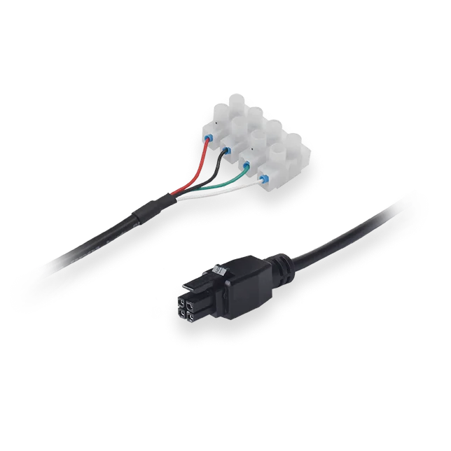 Power Cable with 4-Way Screw Terminal