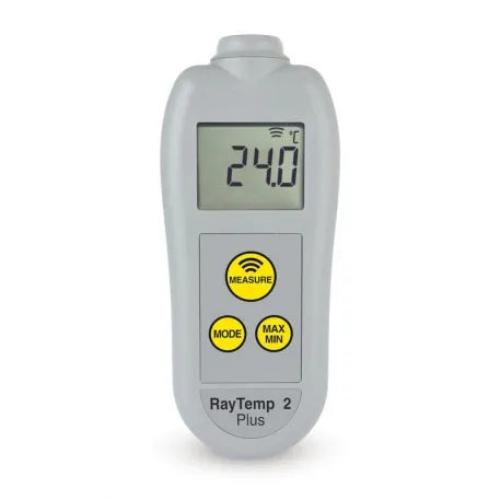 RayTemp 2 Plus Infrared Thermometer with Automatic 360° Rotating Display