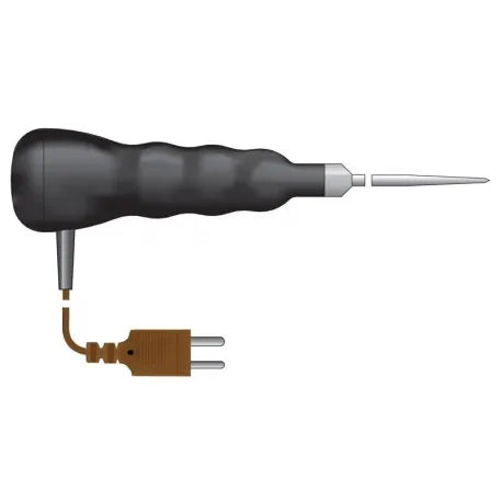 Waterproof Type T Thermocouple Penetration Probe - Black