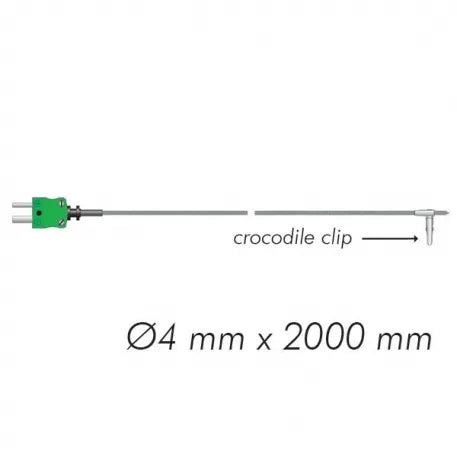 Crocodile Clip Oven Probe for ThermaQ, ThermaQ Blue and BlueTherm One