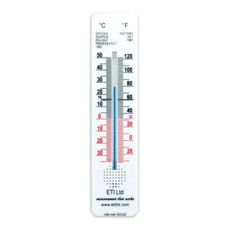 Factory Act Thermometer - 45 x 195mm